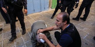 الأعياد العبرية.. موسم الانتهاكات الممنهجة بحق الشعب الفلسطيني مشاهد اعتداء قوات الاحتلال والمستوطنين على الفلسطينيين قرب المسجد الأقصى (تويتر)
