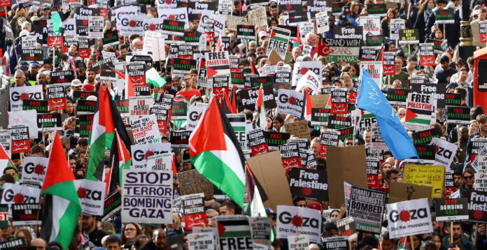 مظاهرات دعم القضية الفلسطينية في أوروبا
