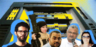 أكثر من 23 صحفيًا محبوسًا.. "الصحفيين" تسعى لإنهاء قلق أعضائها حذرت لجنة الحريات بالنقابة من تصاعد الانتهاكات بحق الصحافة والصحفيين- تصميم سلمى الطوبجي