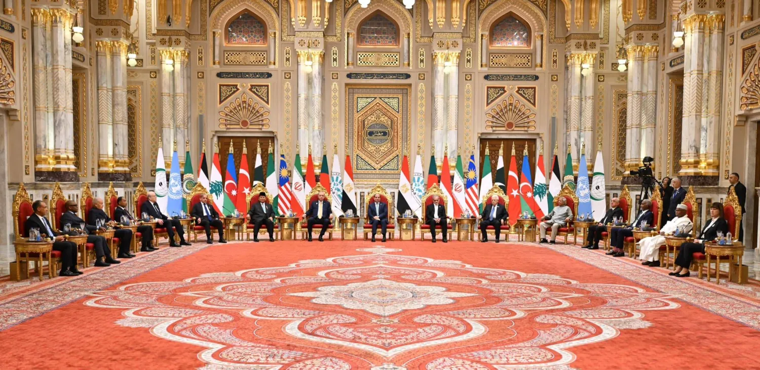 القمة التي عُقدت في القصر الرئاسي الجديد بالعاصمة الإدارية (وكالات)